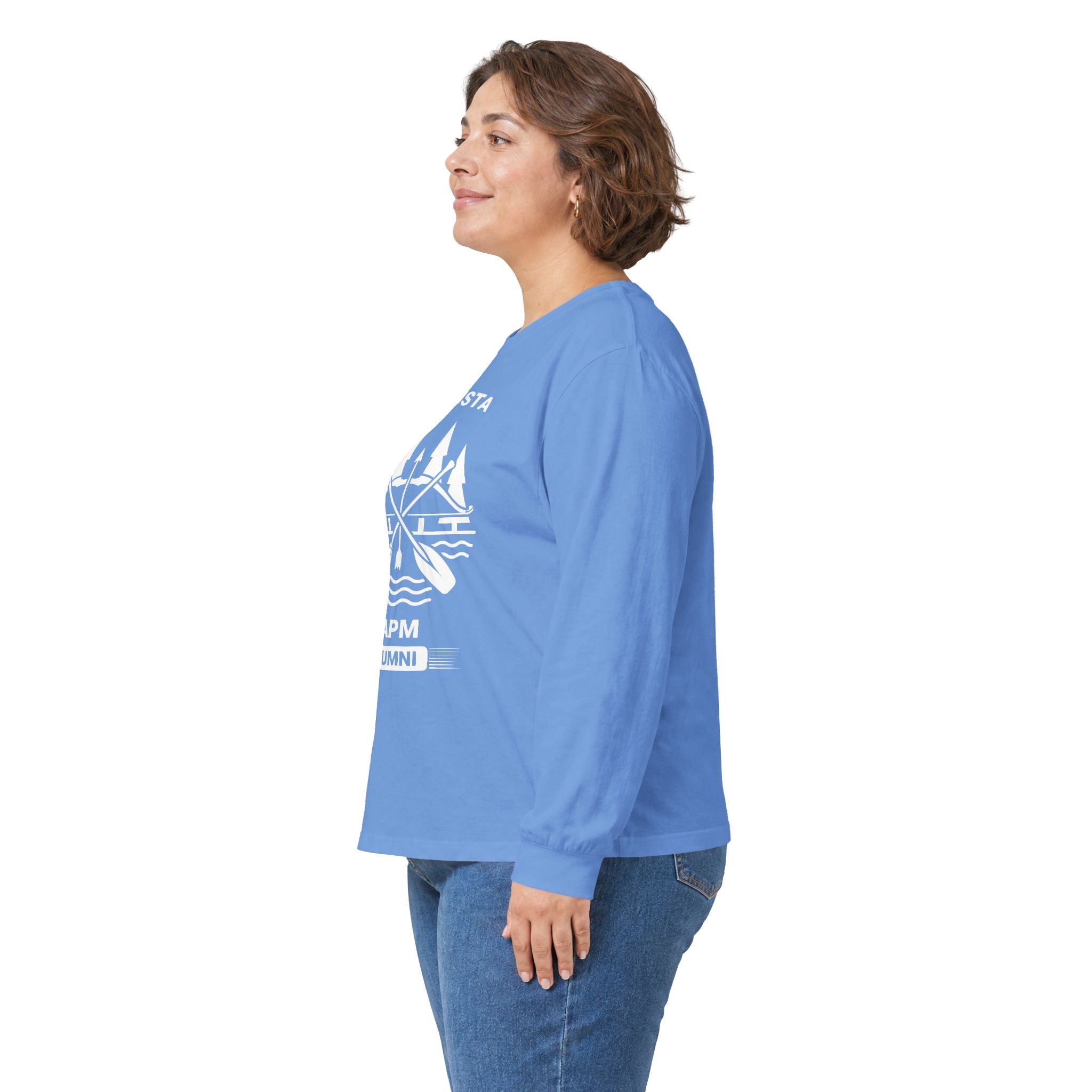 Augusta Scenic Long Sleeve Tee — Vintage Mountain Road Graphic