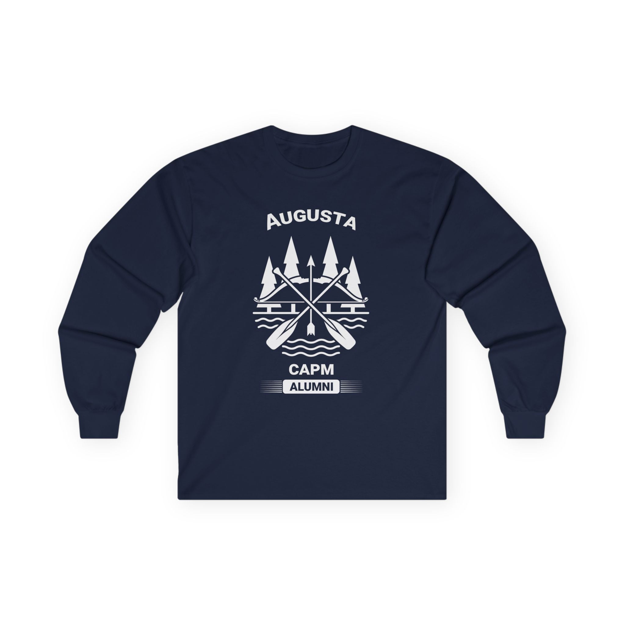 Augusta Scenic Long Sleeve Tee — Vintage Mountain Road Graphic