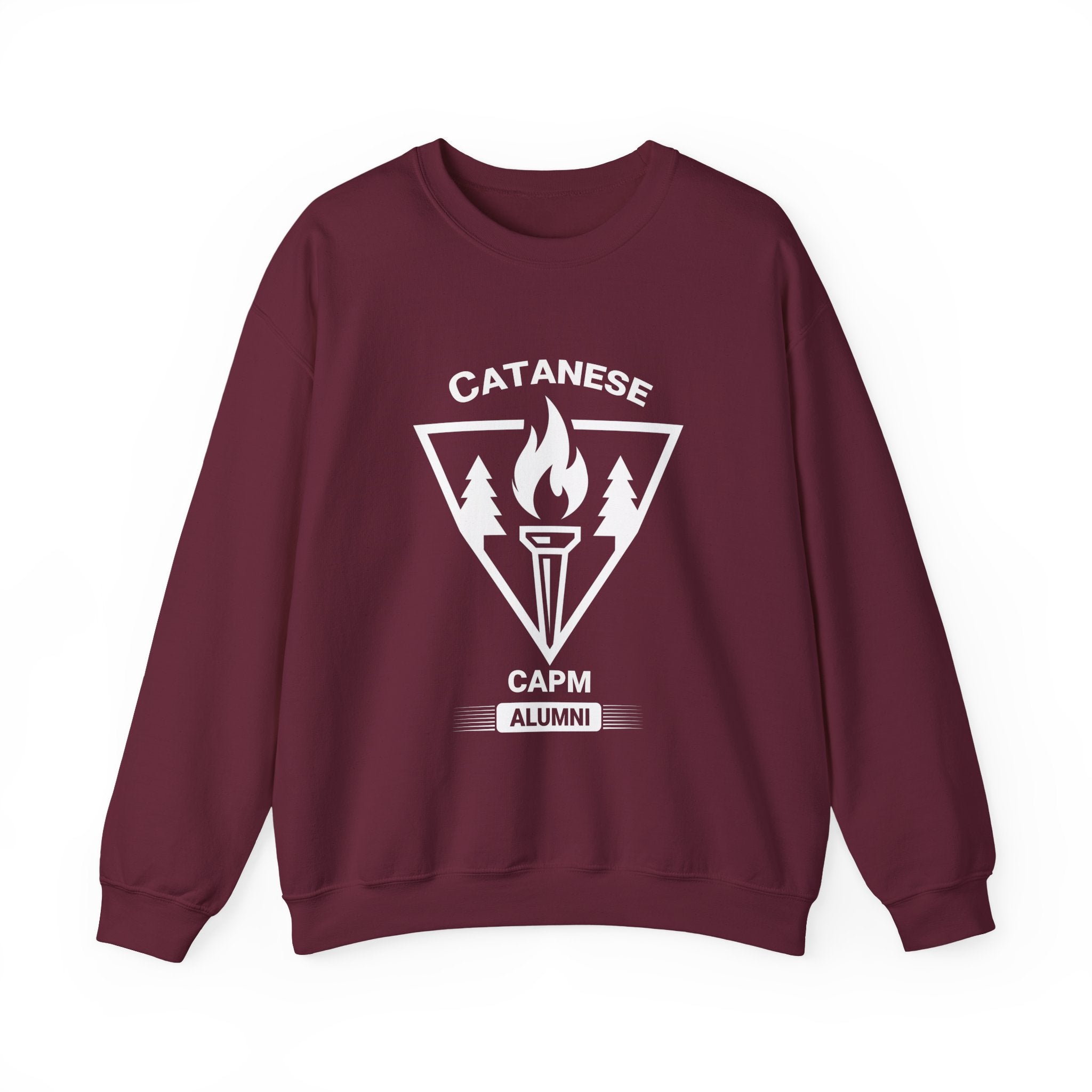 Crewneck Sweatshirt — Minimal White Classic Solid Pullover