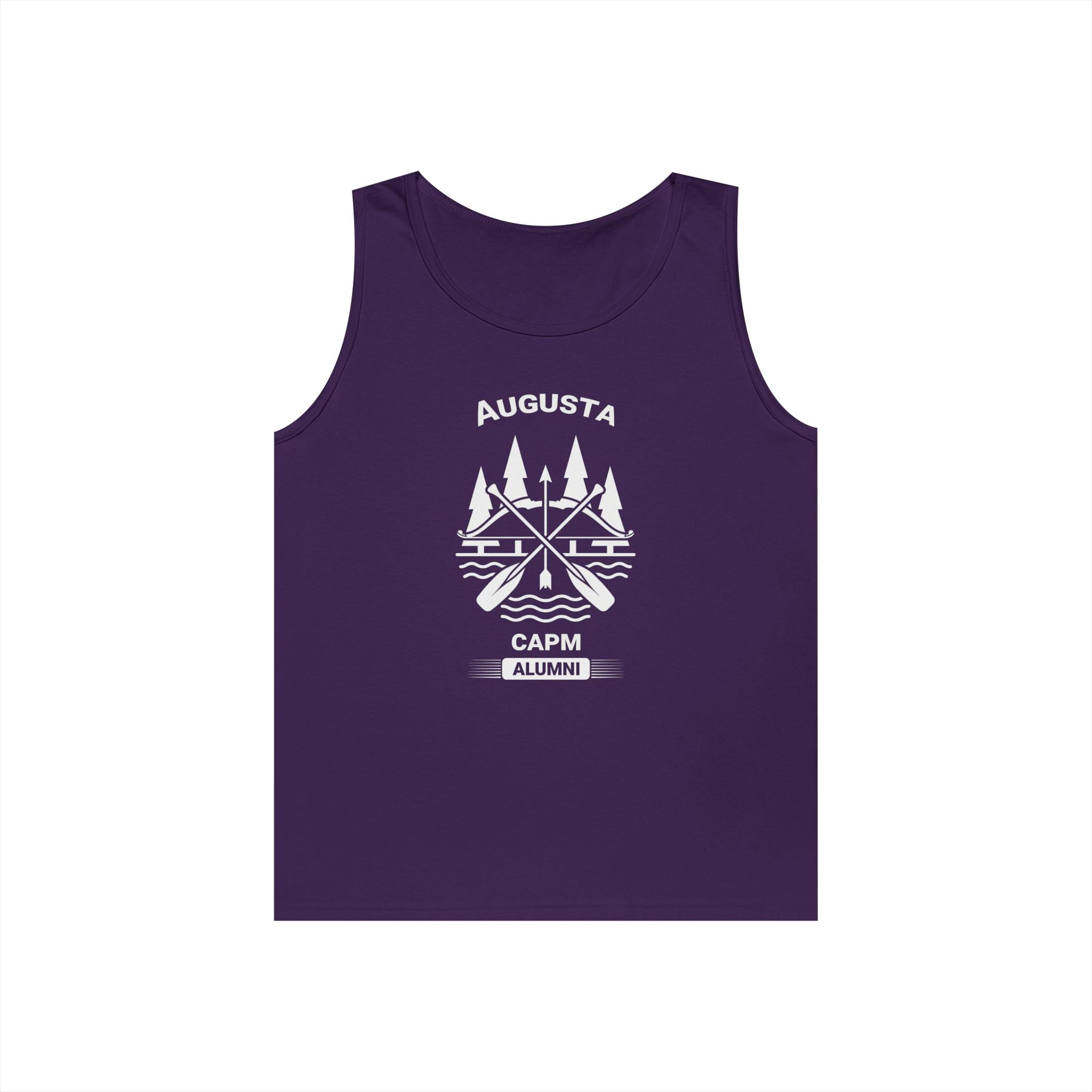 Tank Top — Minimal Outdoor Badge Design (Augusta Camp Vintage Emblem)