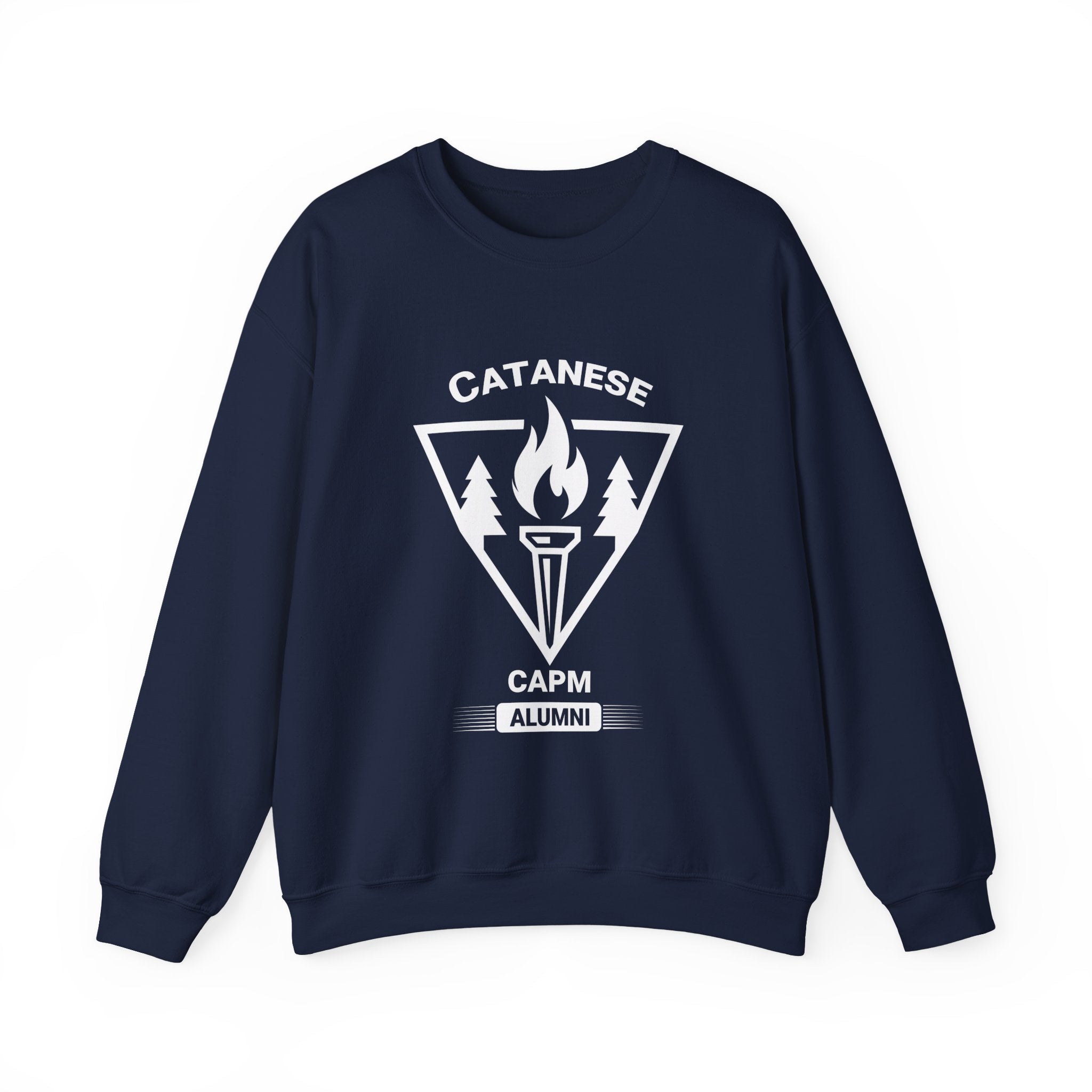 Crewneck Sweatshirt — Minimal White Classic Solid Pullover