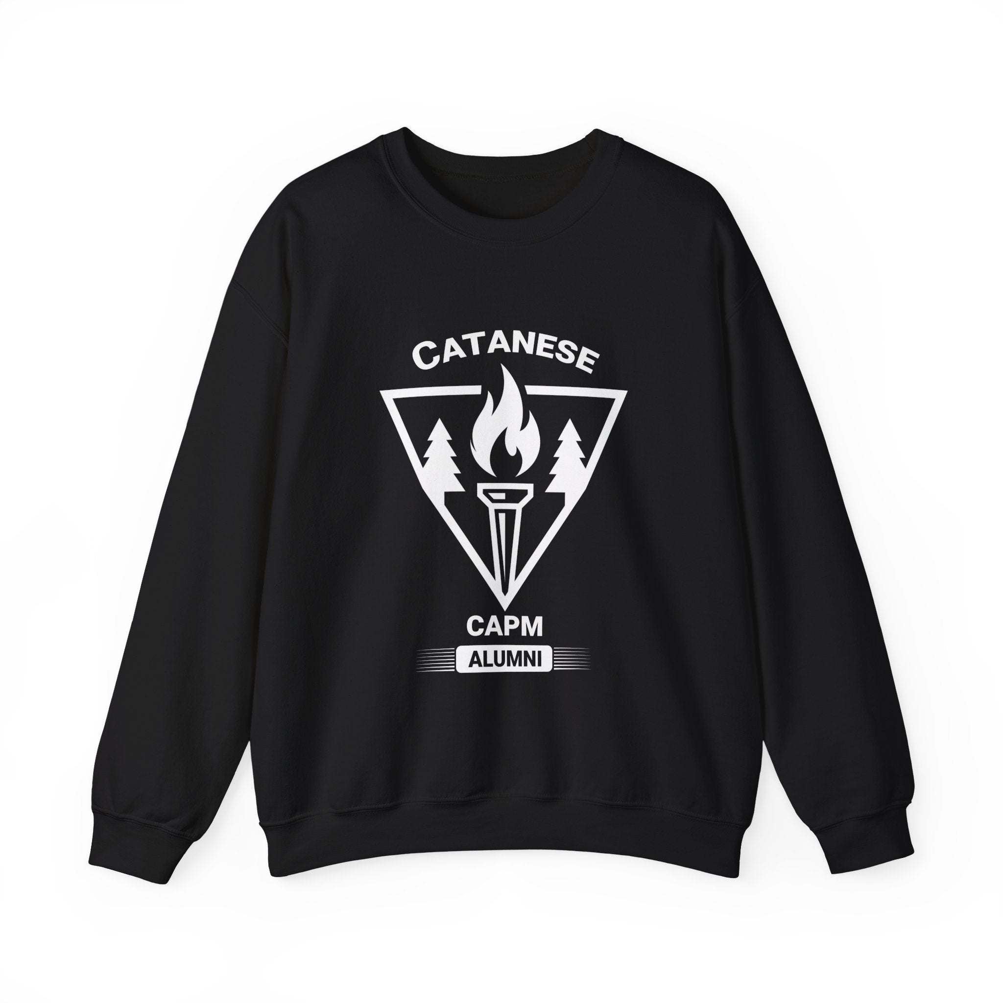 Crewneck Sweatshirt — Minimal White Classic Solid Pullover