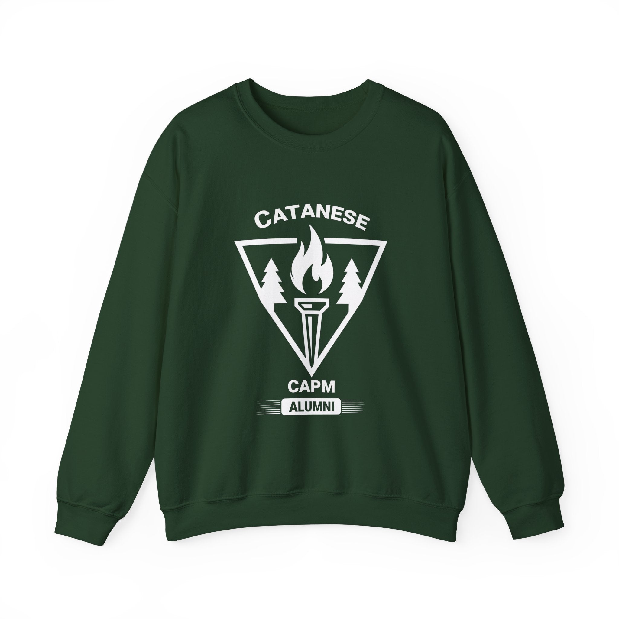 Crewneck Sweatshirt — Minimal White Classic Solid Pullover