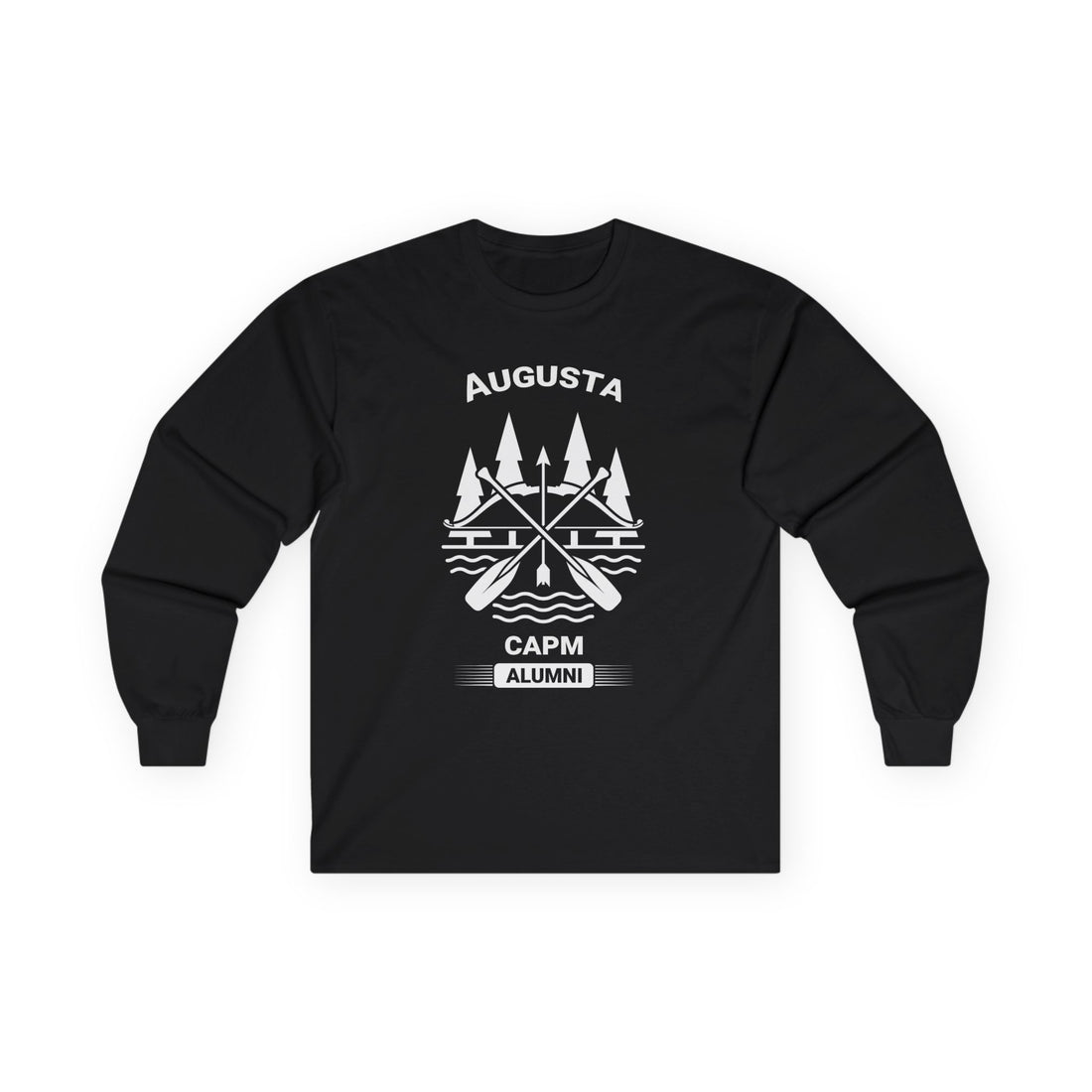 Augusta Scenic Long Sleeve Tee — Vintage Mountain Road Graphic