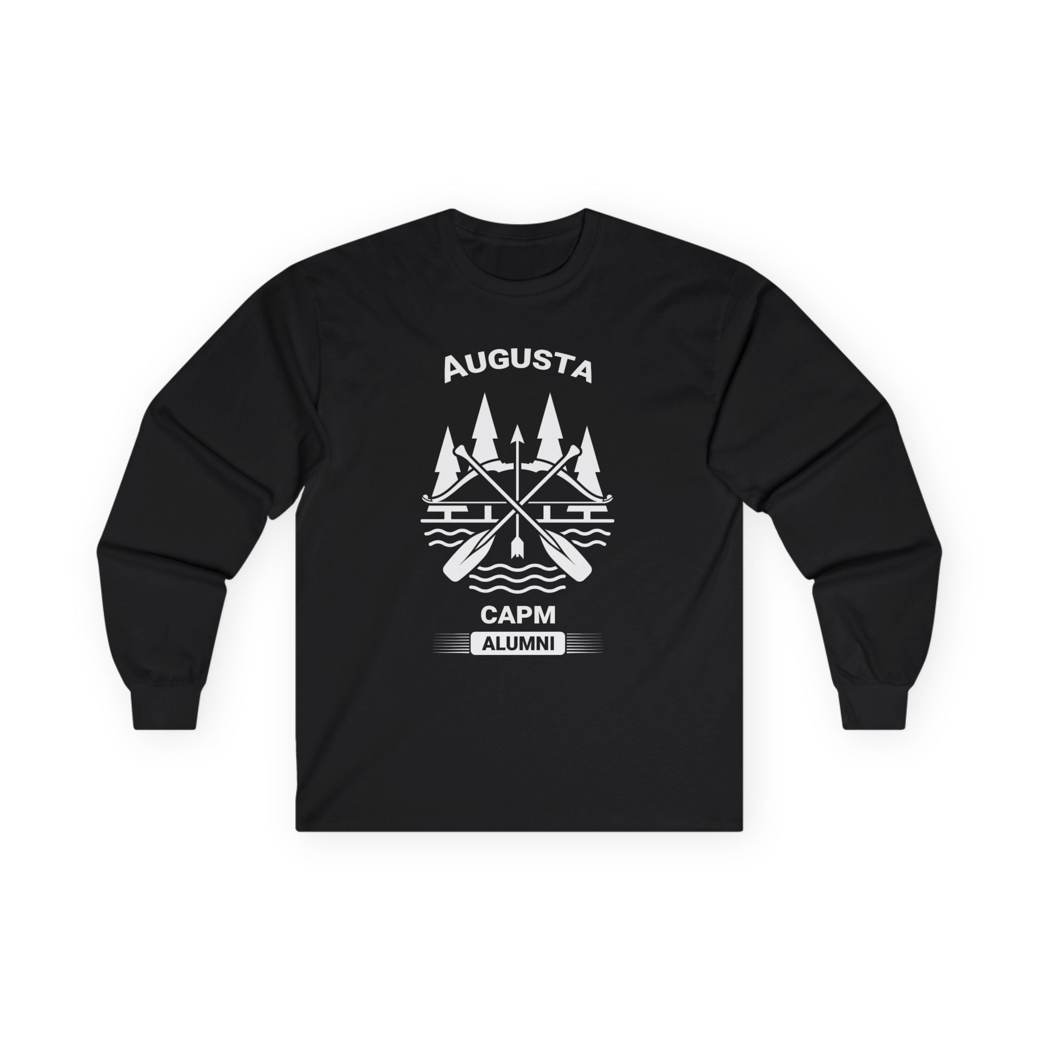 Augusta Scenic Long Sleeve Tee — Vintage Mountain Road Graphic
