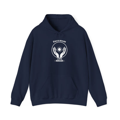 Minimal White Hoodie — Classic Unisex Heavy Blend Hooded Sweatshirt