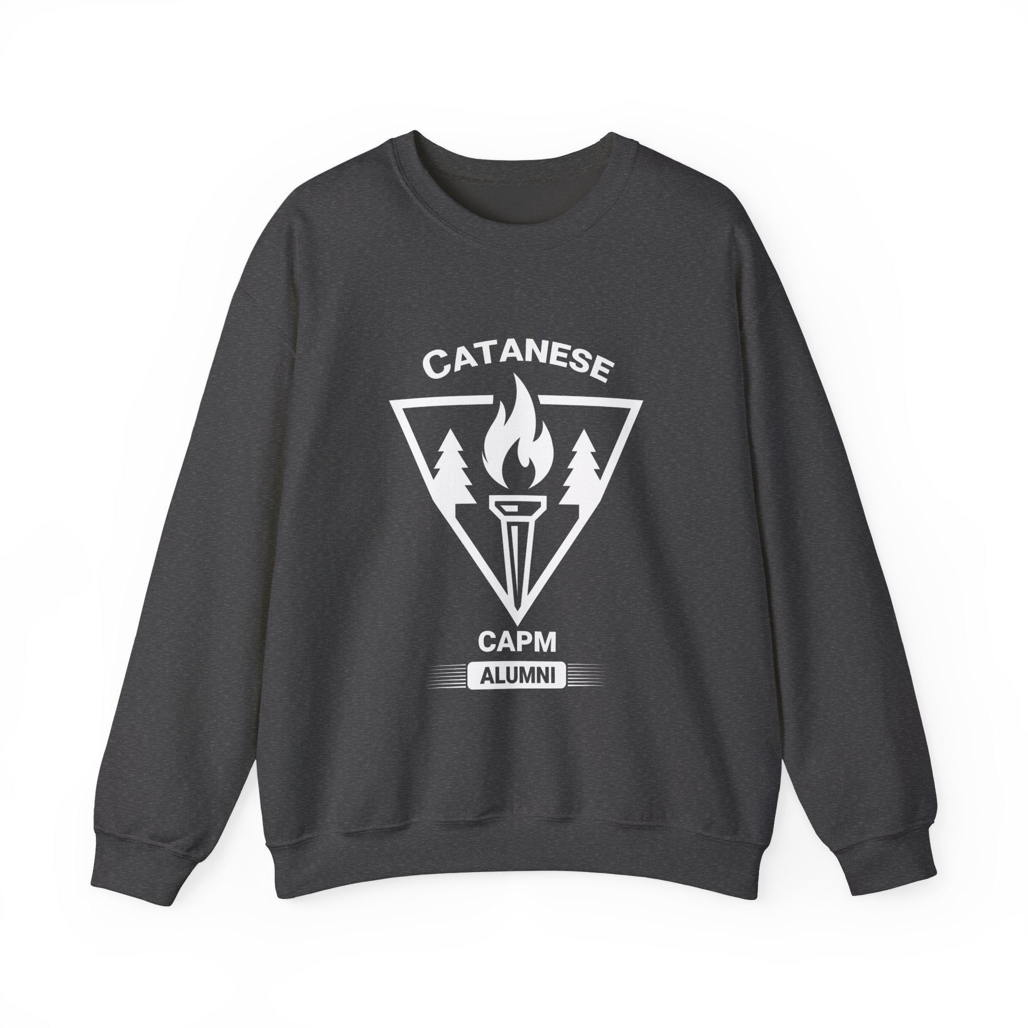 Crewneck Sweatshirt — Minimal White Classic Solid Pullover