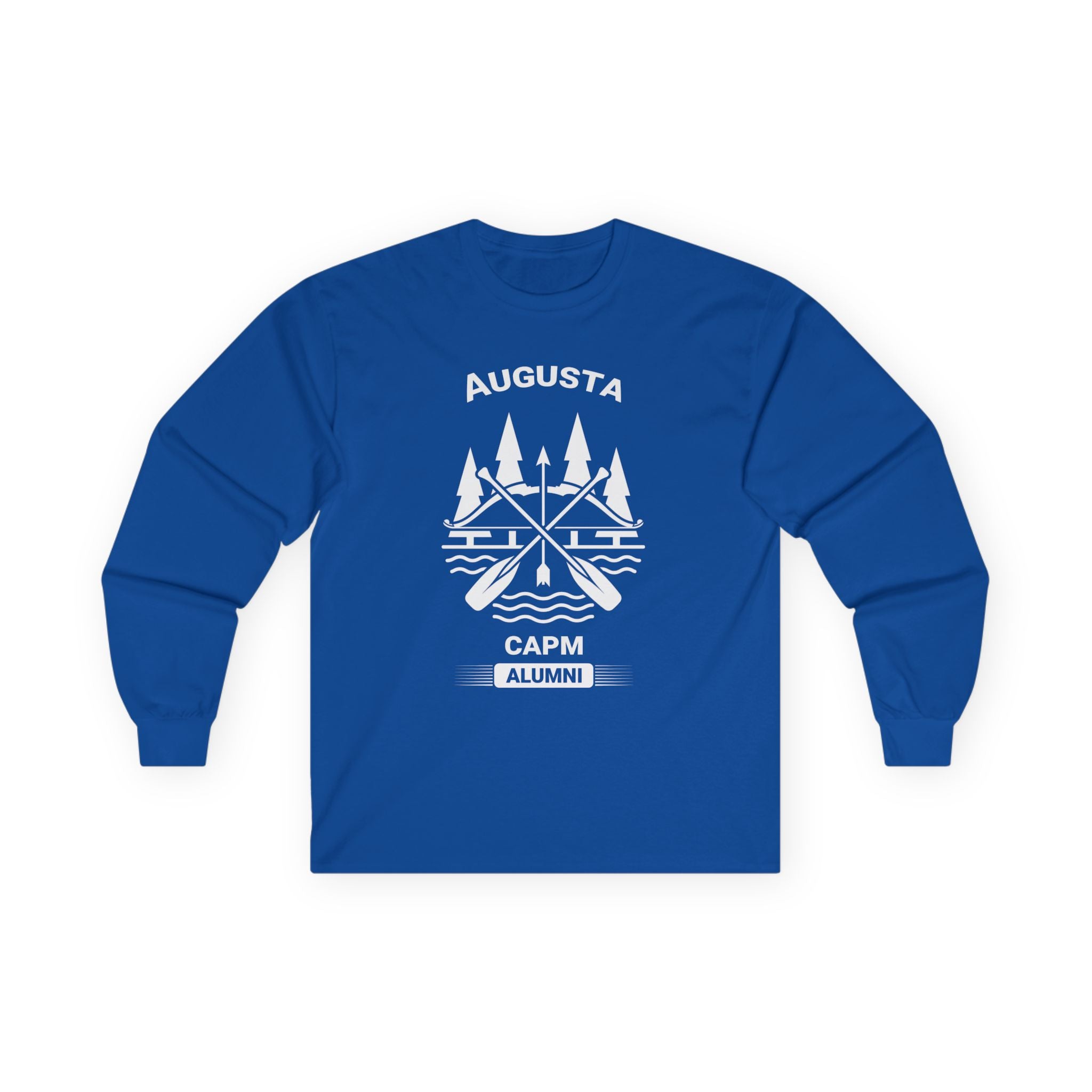 Augusta Scenic Long Sleeve Tee — Vintage Mountain Road Graphic