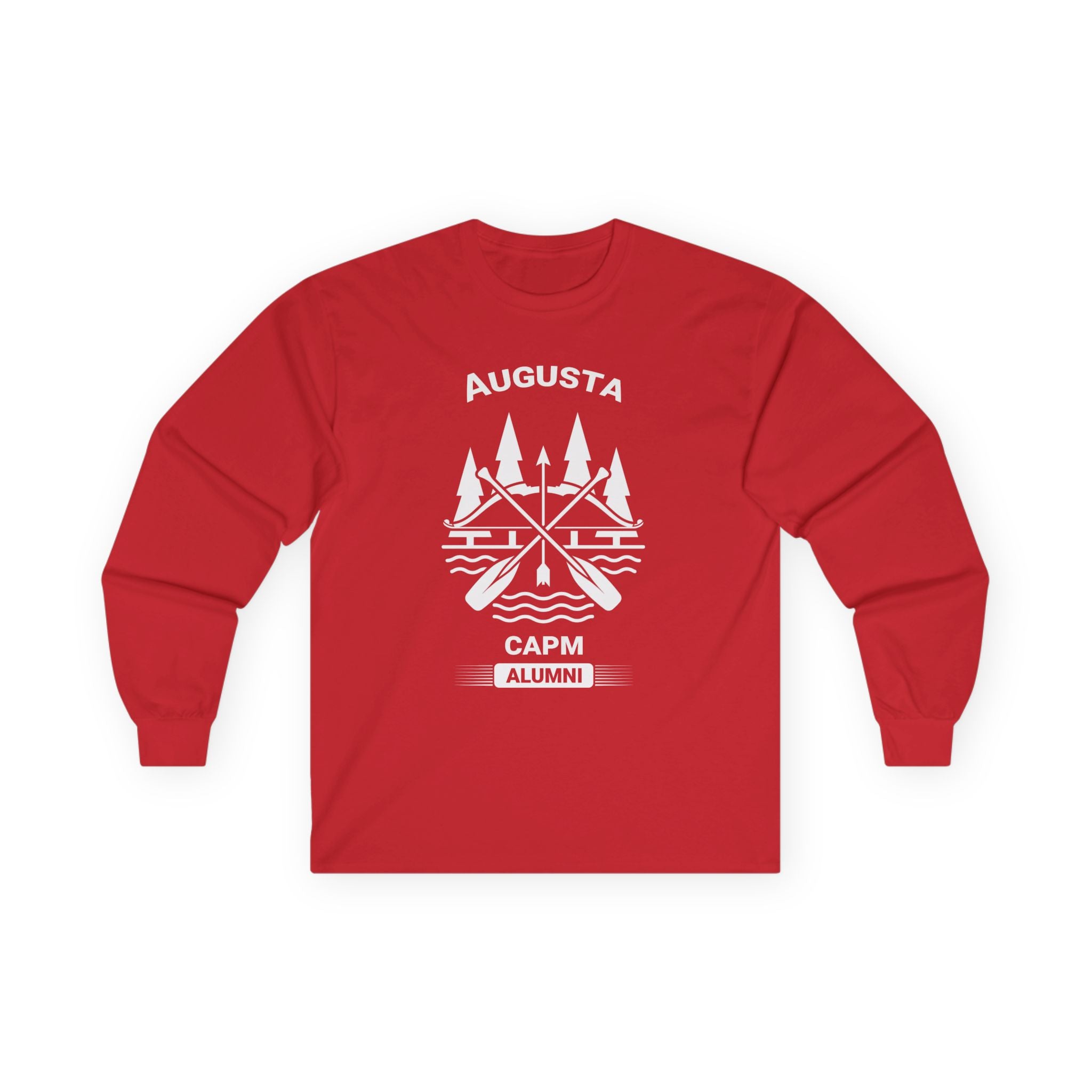 Augusta Scenic Long Sleeve Tee — Vintage Mountain Road Graphic