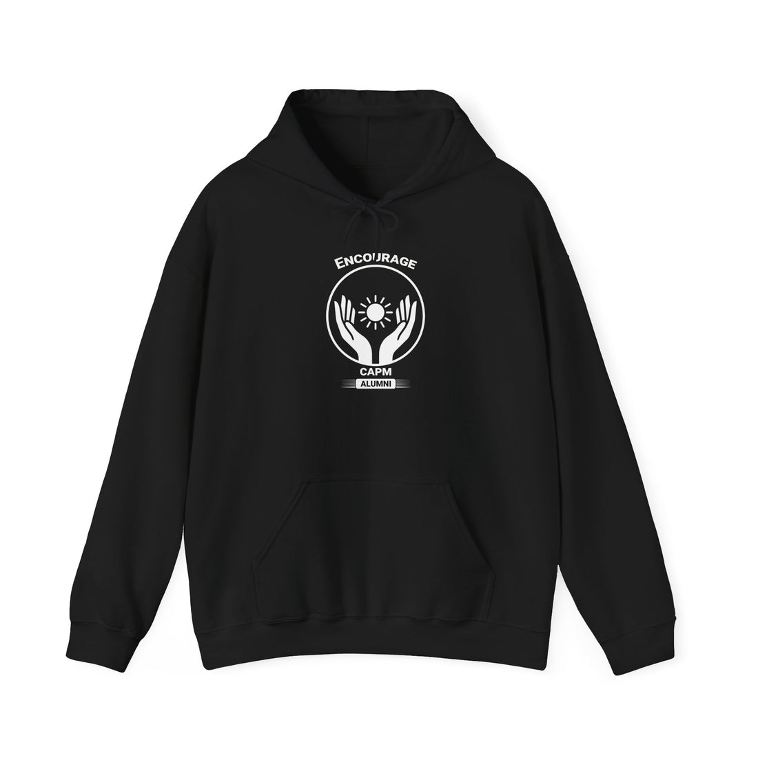 Minimal White Hoodie — Classic Unisex Heavy Blend Hooded Sweatshirt