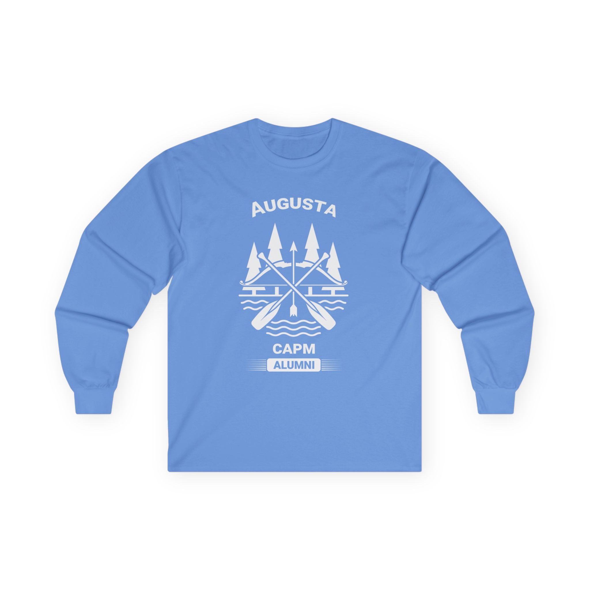 Augusta Scenic Long Sleeve Tee — Vintage Mountain Road Graphic