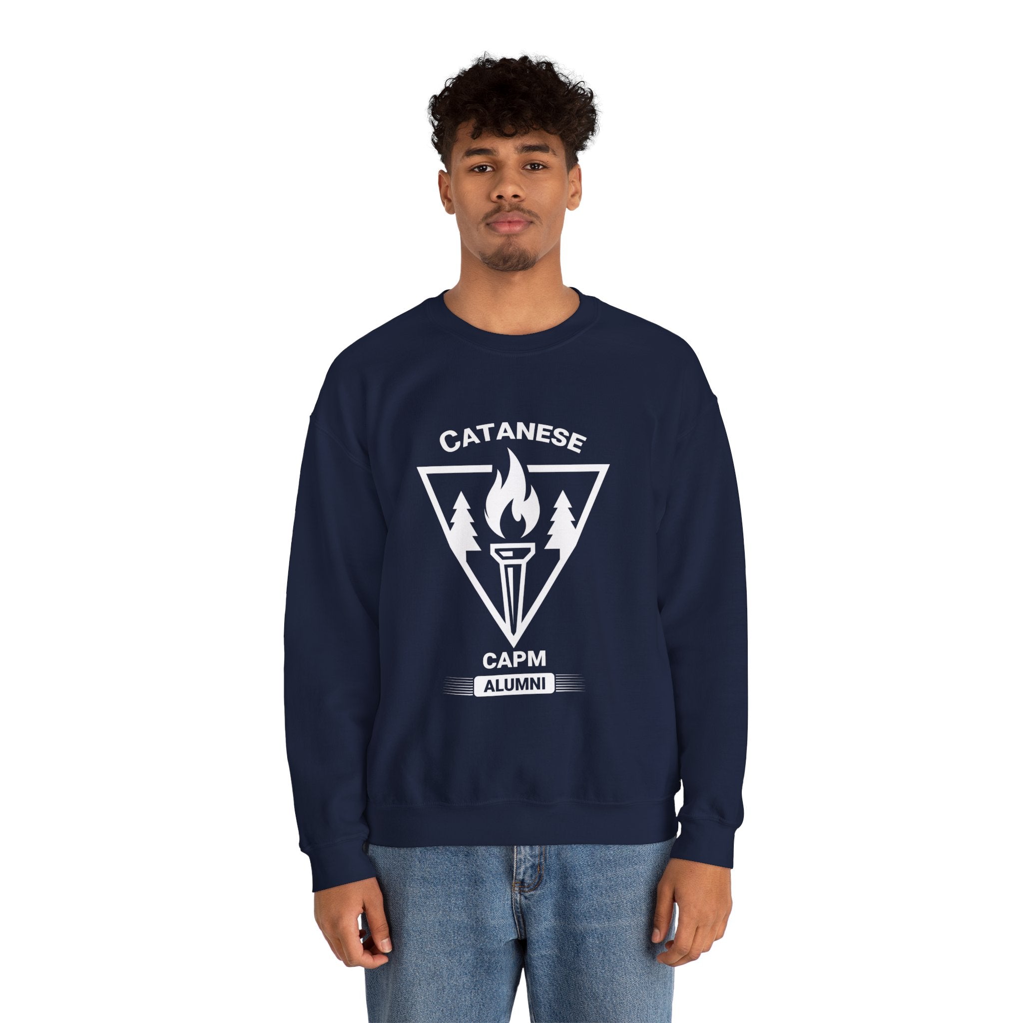 Crewneck Sweatshirt — Minimal White Classic Solid Pullover