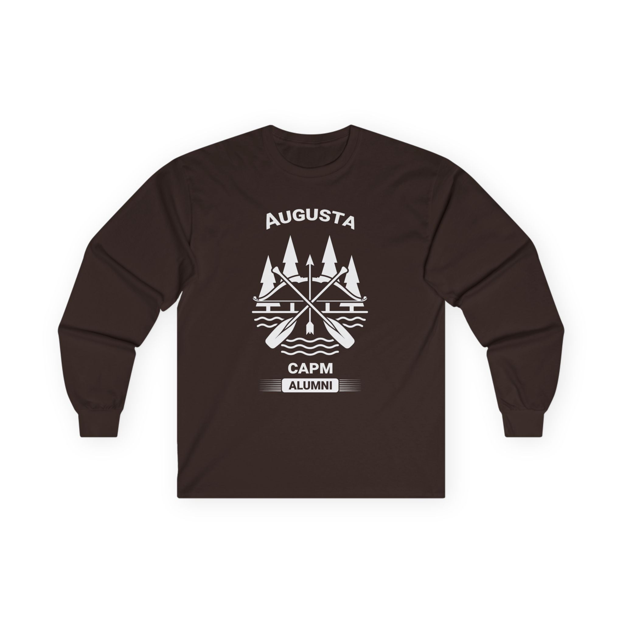 Augusta Scenic Long Sleeve Tee — Vintage Mountain Road Graphic