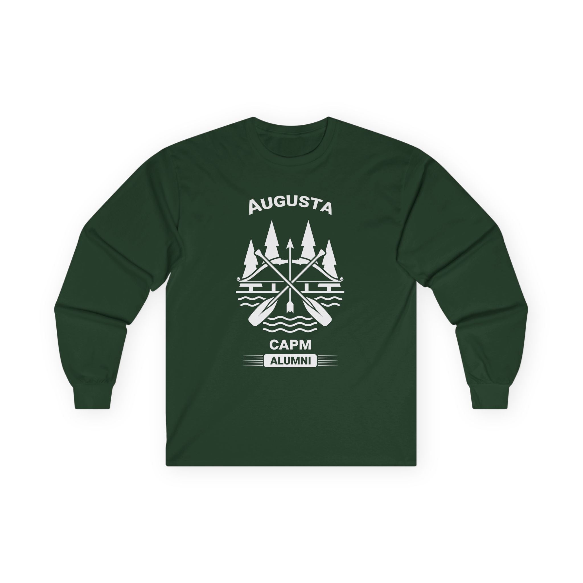 Augusta Scenic Long Sleeve Tee — Vintage Mountain Road Graphic