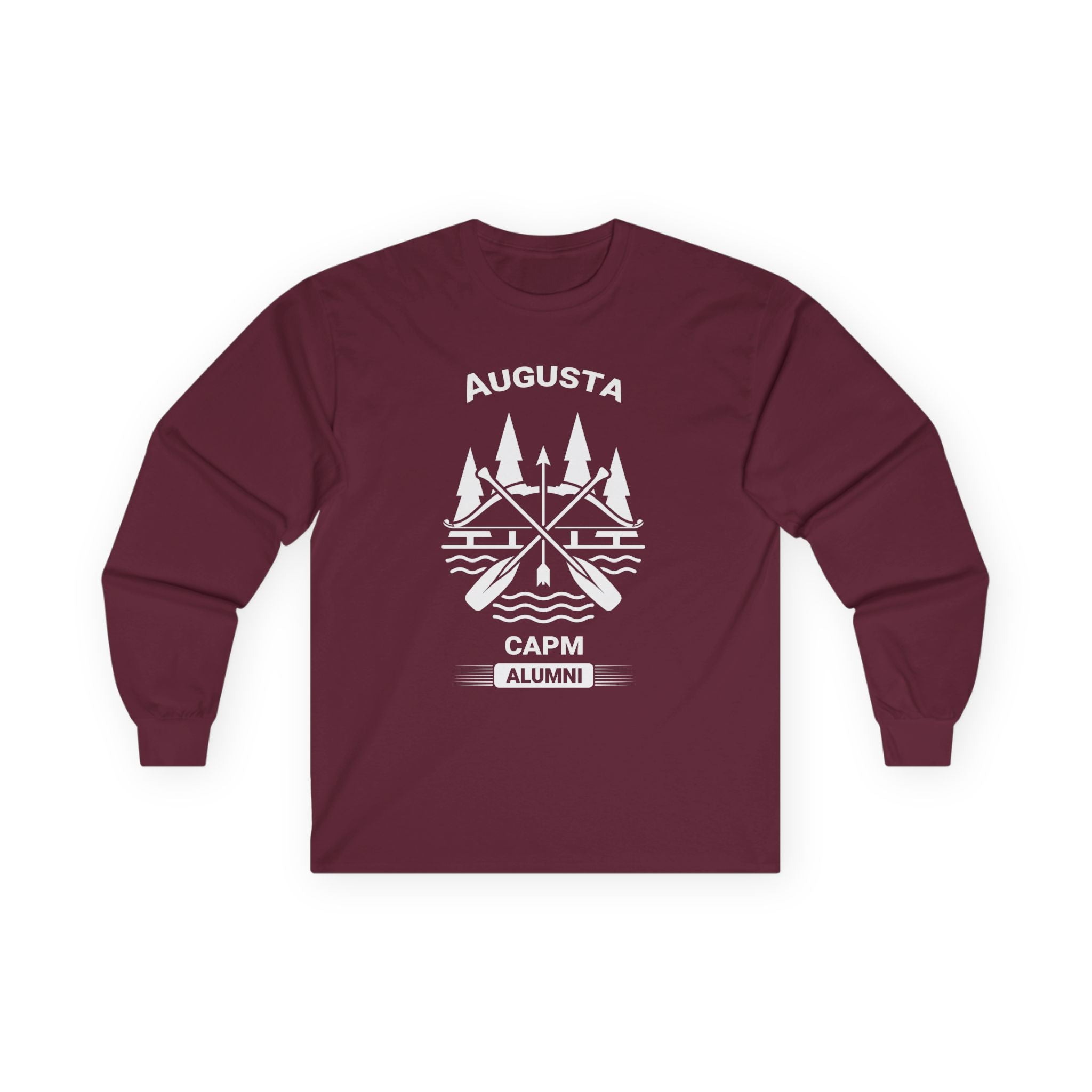 Augusta Scenic Long Sleeve Tee — Vintage Mountain Road Graphic