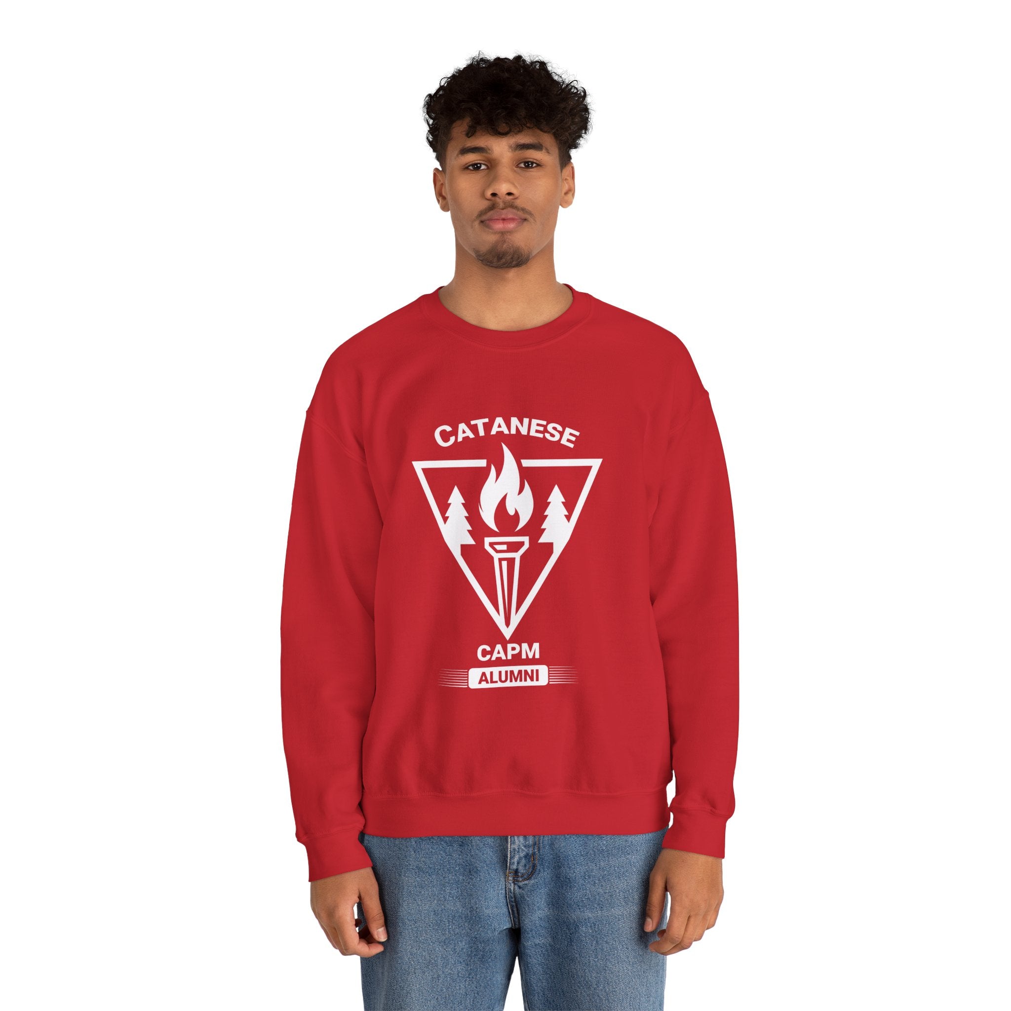 Crewneck Sweatshirt — Minimal White Classic Solid Pullover