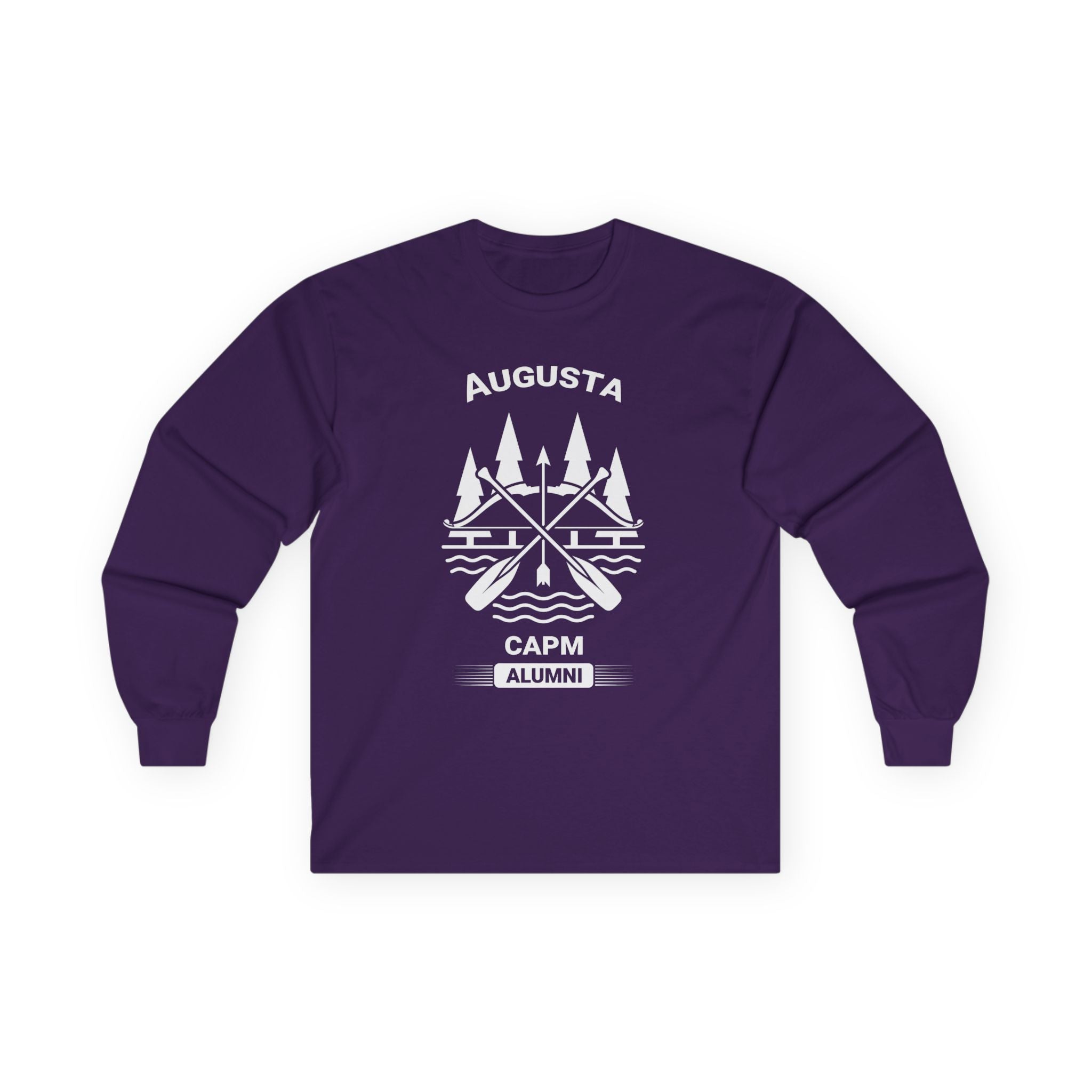 Augusta Scenic Long Sleeve Tee — Vintage Mountain Road Graphic