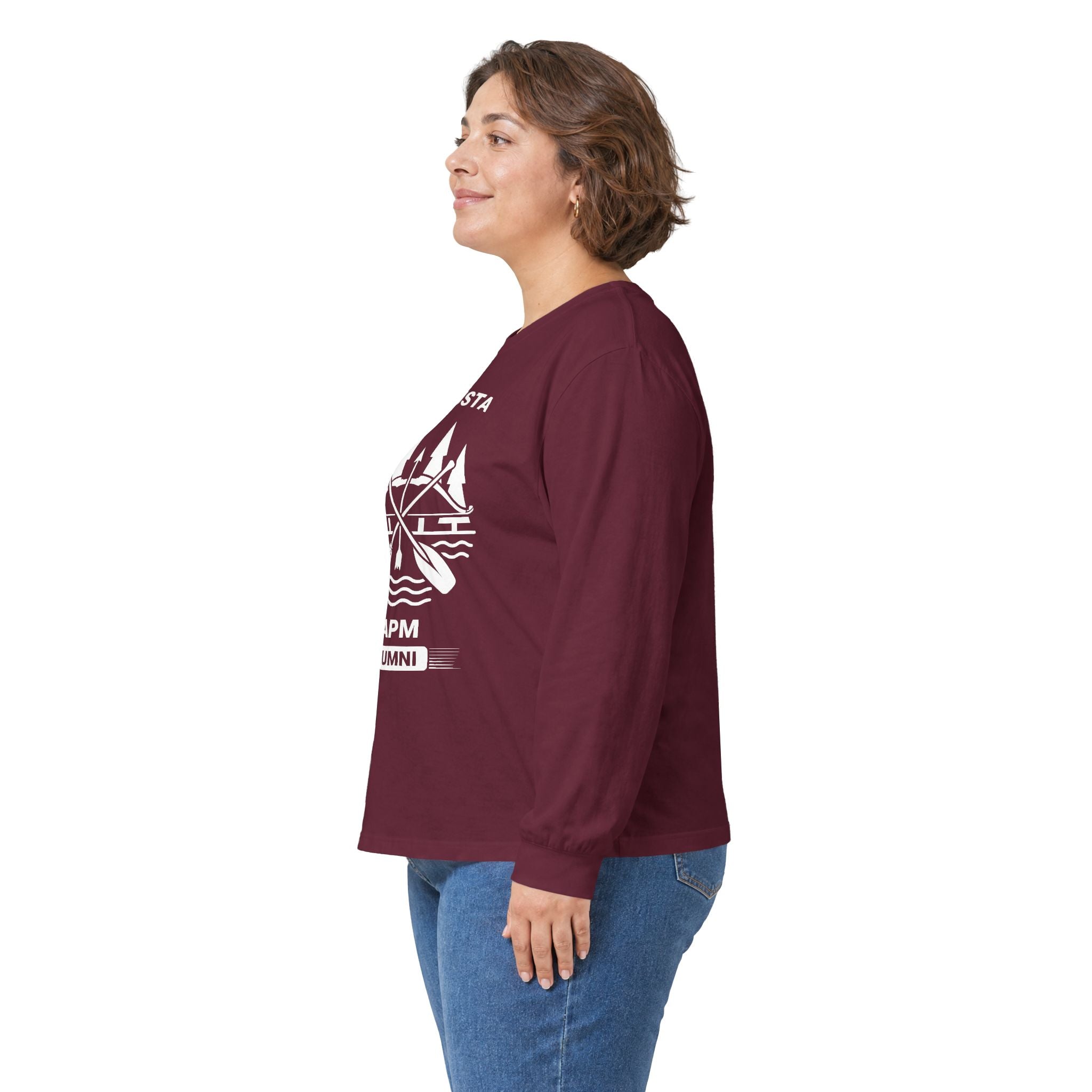 Augusta Scenic Long Sleeve Tee — Vintage Mountain Road Graphic