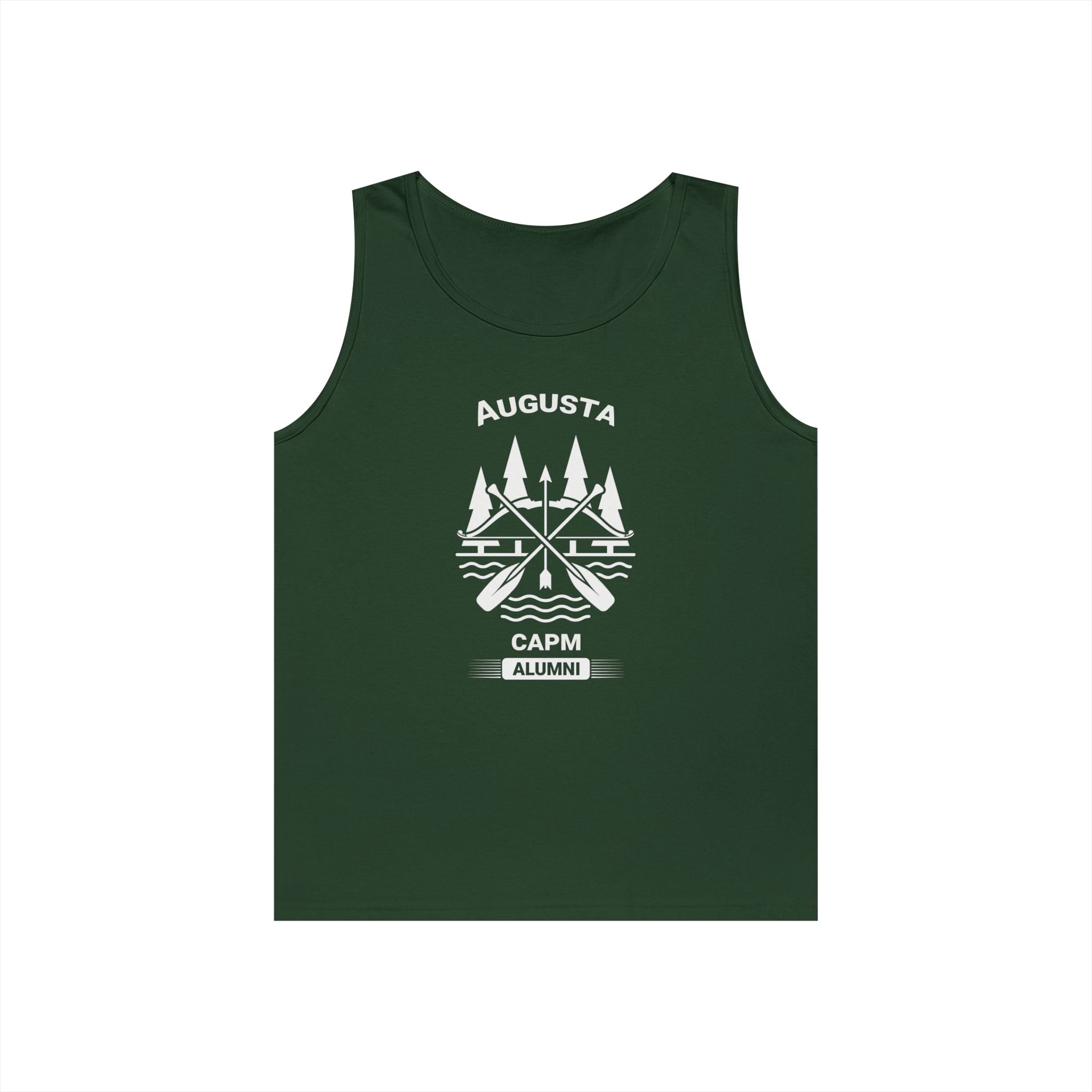 Tank Top — Minimal Outdoor Badge Design (Augusta Camp Vintage Emblem)
